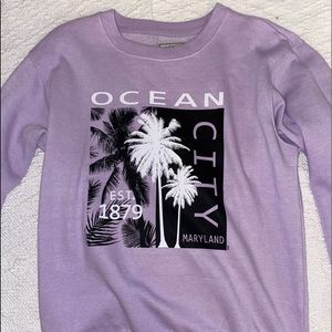 ocean city crew neck sweater